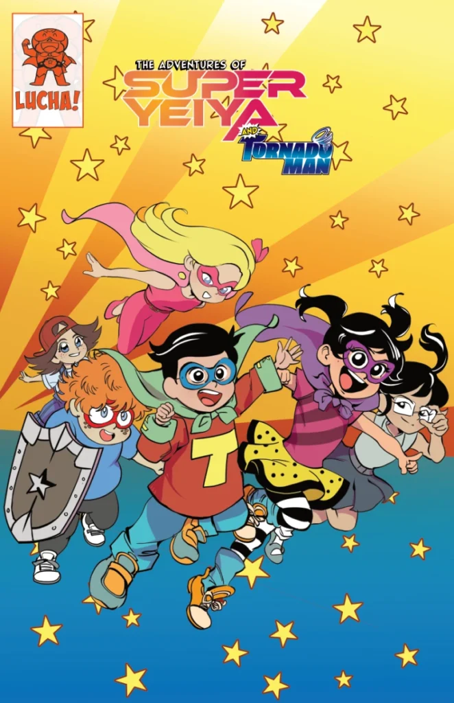 SSP Media - custom artwork - super yeiya and tornado man - lucha comics - cover